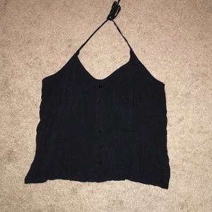 Black halter tank